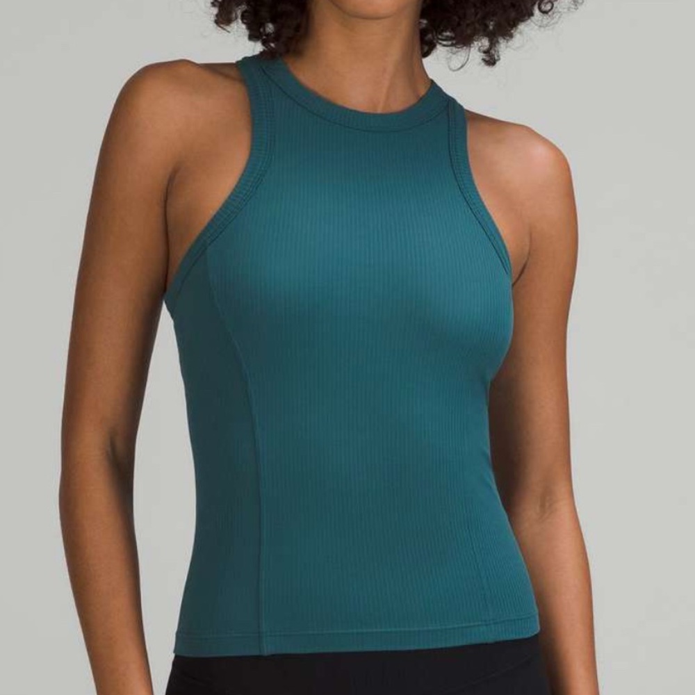 Lululemon Ribbed Nulu Racerback Yoga Tank Top
Green Jasper